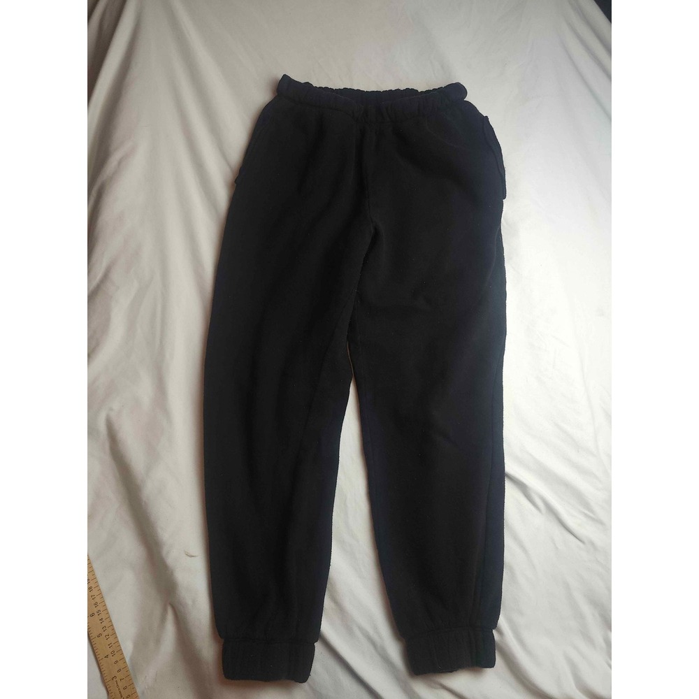 Zenana‎ Black Fleece Joggers Sweatpants Elastic Waist Size L